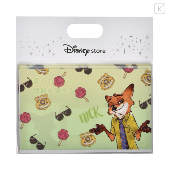 Japan Disney Store Card Case Penny Sleeves Set - Zootopia : Nick Wilde Green - 2
