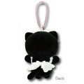 Japan Sanrio Petit Mini Mascot Holder - Hello Kitty : Nekoneko Maid Black - 2