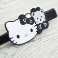 Japan Sanrio Long Hair Clip - Hello Kitty & Tiny Chum : Monotone - 3