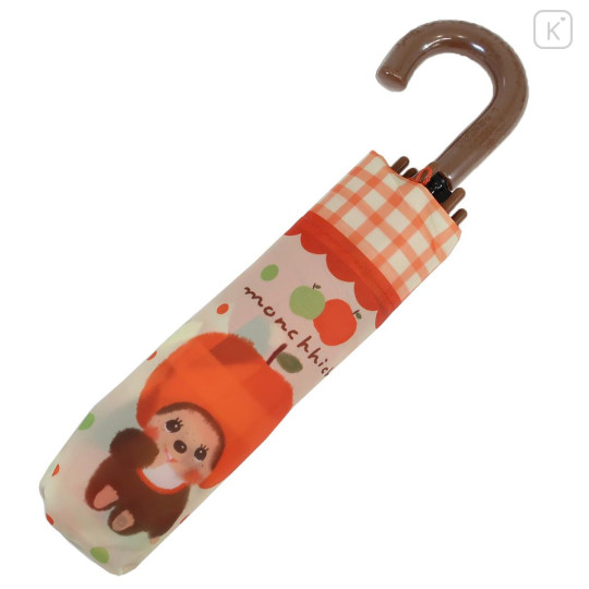 Japan Monchhichi Folding Umbrella - Apple Gingham Red - 3