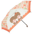 Japan Monchhichi Folding Umbrella - Apple Gingham Red - 4