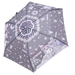 Japan Sanrio Folding Umbrella - Kuromi : Night Castle