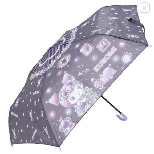 Japan Sanrio Folding Umbrella - Kuromi : Night Castle - 4