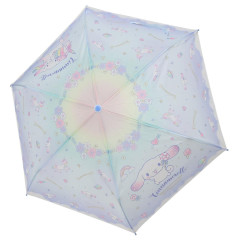 Japan Sanrio Folding Umbrella - Cinnamoroll : Flower Dream Blue