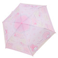 Japan Sanrio Folding Umbrella - My Melody & My Sweet Piano : Flower Dream Pink - 1