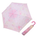Japan Sanrio Folding Umbrella - My Melody & My Sweet Piano : Flower Dream Pink - 2