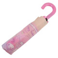 Japan Sanrio Folding Umbrella - My Melody & My Sweet Piano : Flower Dream Pink - 3