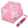 Japan Sanrio Folding Umbrella - Hello Kitty : Flower Dream Pink Leopard - 2