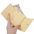 Japan Pokemon Mini Trifold Wallet - Pikachu : number025 Light Yellow - 3