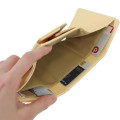 Japan Pokemon Mini Trifold Wallet - Pikachu : number025 Light Yellow - 4