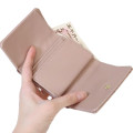 Japan Pokemon Mini Trifold Wallet - Eevee : Mofu Love Light Brown - 3