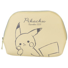 Japan Pokemon Mini Pouch & Tissue Case - Pikachu : number025 Light Yellow