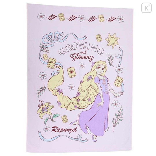 Japan Disney Towel Blanket - Rapunzel : Glowing Light Purple - 1