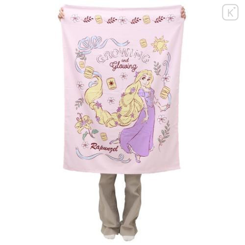 Japan Disney Towel Blanket - Rapunzel : Glowing Light Purple - 4