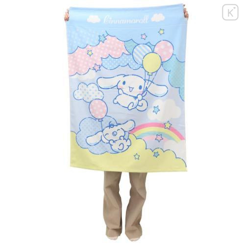 Japan Sanrio Towel Blanket - Cinnamoroll : Sky Party Light Blue - 4