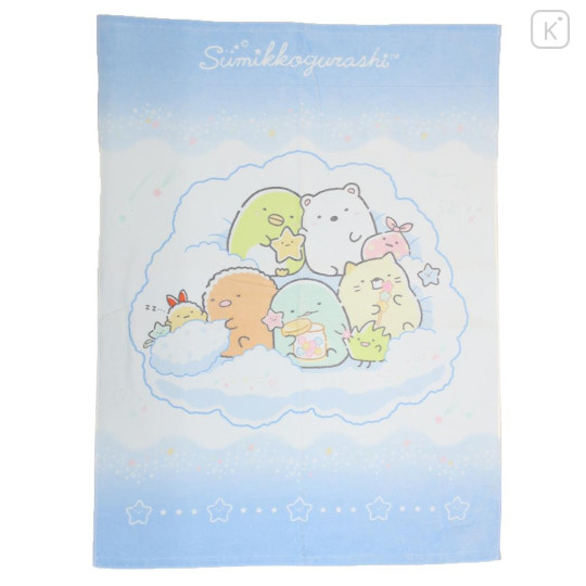 Japan San-x Towel Blanket - Sumikko Gurashi : Sky Light Blue - 1