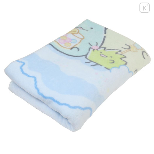 Japan San-x Towel Blanket - Sumikko Gurashi : Sky Light Blue - 3