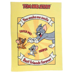 Japan Tom and Jerry Towel Blanket - Catch Me Yellow