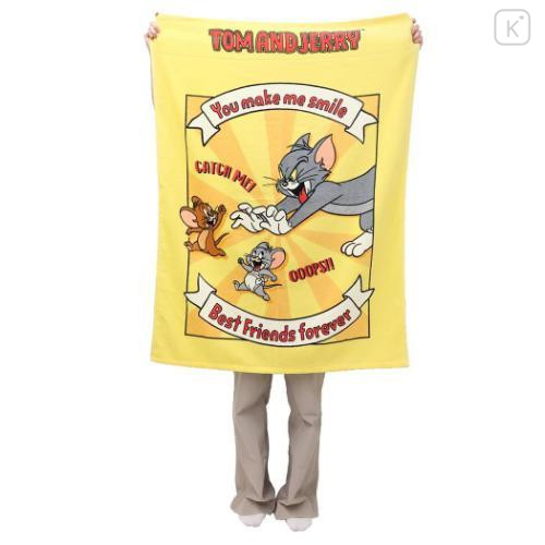 Japan Tom and Jerry Towel Blanket - Catch Me Yellow - 4