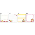 Japan Sanrio Square Memo - Pompompurin : Friends Flower Pink Crown - 2