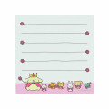 Japan Sanrio Square Memo - Pompompurin : Friends Flower Pink Crown - 4