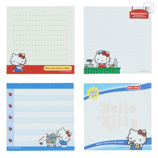 Japan Sanrio Square Memo - Hello Kitty : Supermarket - 3