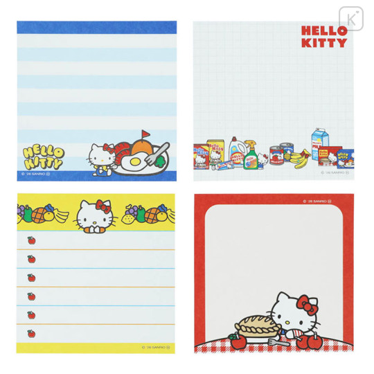 Japan Sanrio Square Memo - Hello Kitty : Cooking Delicious - 3