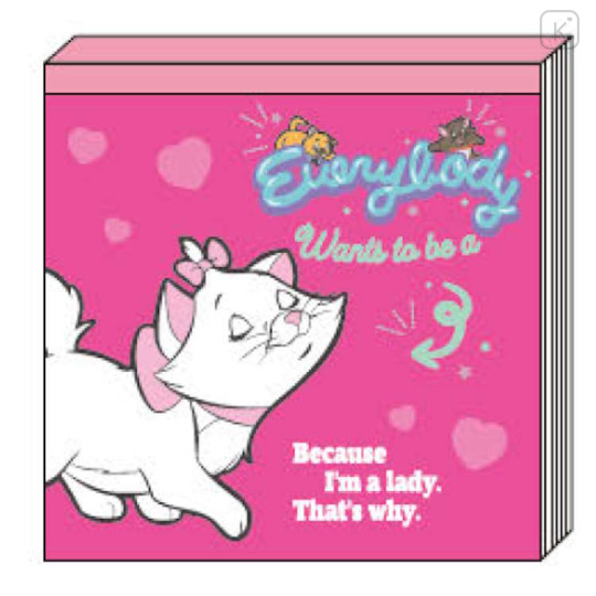 Japan Disney Square Memo - Marie : Because I'm Lady Pink - 1