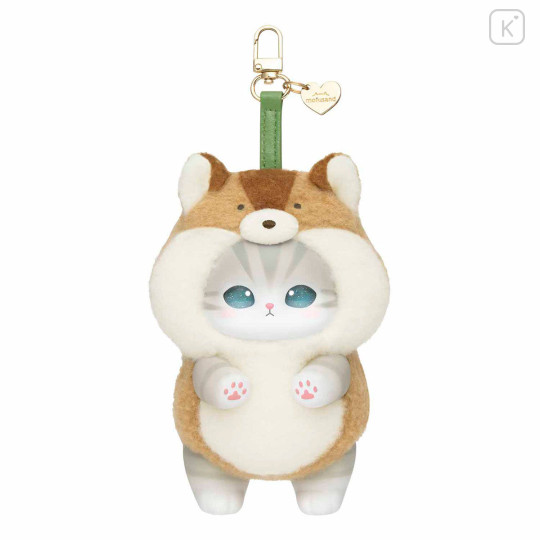 Japan Mofusand Secret Mascot Keychain - Kiramekko Fluffy Nordic Cat Blind Box Squirrel Squirrel Badger - 6