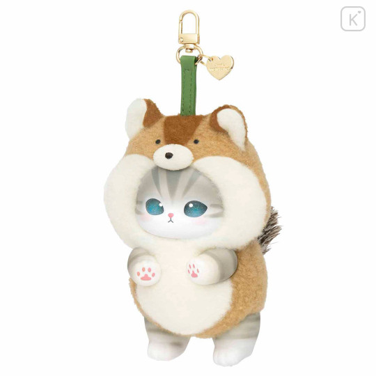 Japan Mofusand Secret Mascot Keychain - Kiramekko Fluffy Nordic Cat Blind Box Squirrel Squirrel Badger - 7