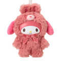 Japan Sanrio Plush Mascot Keychain - My Melody: Fine Face Mini Latte Bunny - 2