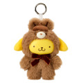 Japan Sanrio Plush Mascot Keychain - Pompompurin: Fine Face Mini Latte Bunny - 1