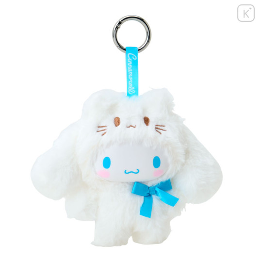Japan Sanrio Plush Mascot Keychain - Cinnamoroll : Fine Face Mini Friends Costume - 1