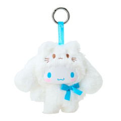 Japan Sanrio Plush Mascot Keychain - Cinnamoroll : Fine Face Mini Friends Costume