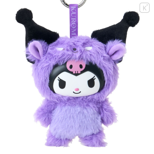Japan Sanrio Plush Mascot Keychain - Kuromi : Fine Face Mini Friends Costume - 2