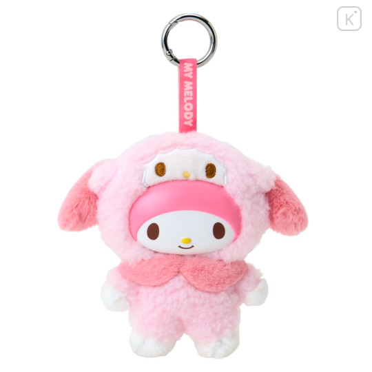 Japan Sanrio Plush Mascot Keychain - My Melody & My Sweet Piano : Fine Face Mini Friends Costume - 1