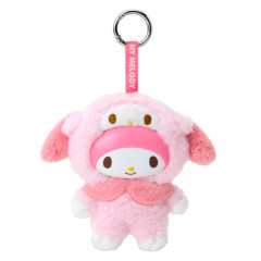 Japan Sanrio Plush Mascot Keychain - My Melody & My Sweet Piano : Fine Face Mini Friends Costume