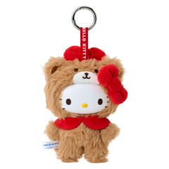 Japan Sanrio Plush Mascot Keychain - Hello Kitty & Tiny Chum : Fine Face Mini Friends Costume
