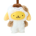 Japan Sanrio Plush Mascot Keychain - Pompompurin : Fine Face Mini Friends Costume - 2