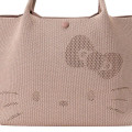 Japan Sanrio Rootote Deli Tote Bag - Hello Kitty : Ruful Face Beige - 4