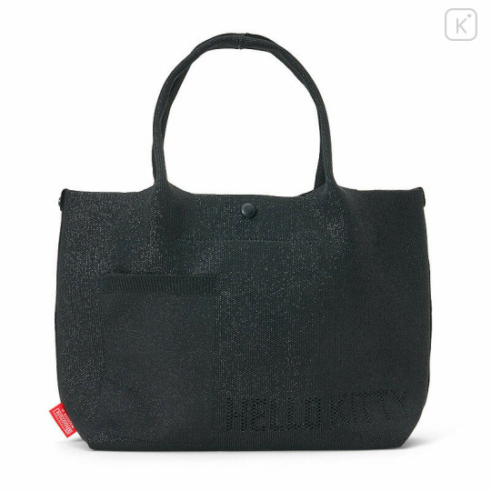 Japan Sanrio Rootote Deli Tote Bag - Hello Kitty : Ruful Face Black - 2
