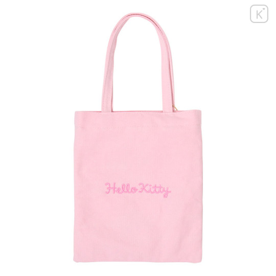 Japan Sanrio Original Mini Tote Bag - Hello Kitty : Character Grand Prix 3rd Edition Embroidery I want you to love it a lot! - 2