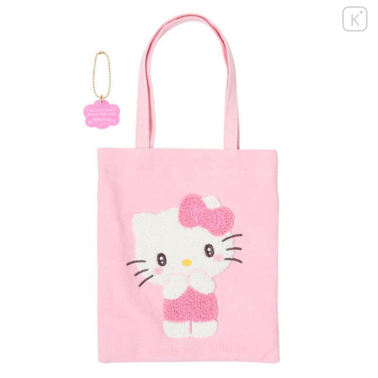 Japan Sanrio Original Mini Tote Bag - Hello Kitty : Character Grand Prix 3rd Edition Embroidery I want you to love it a lot! - 6