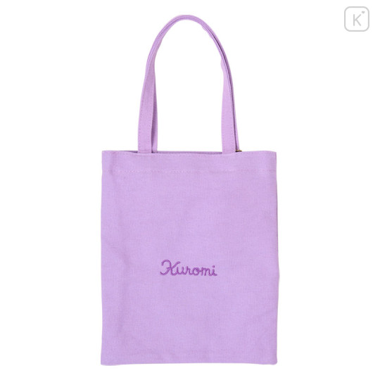 Japan Sanrio Original Mini Tote Bag - Kuromi : Character Grand Prix 3rd Edition Embroidery I want you to love it a lot! - 2