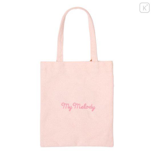 Japan Sanrio Original Mini Tote Bag - My Melody : Character Grand Prix 3rd Edition Embroidery I want you to love it a lot! - 2
