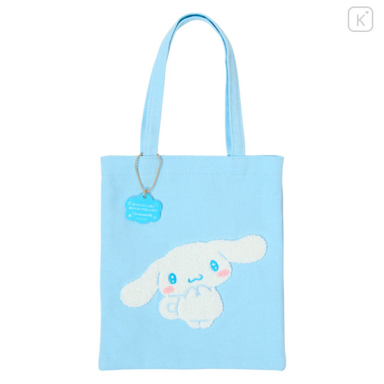 Japan Sanrio Original Mini Tote Bag - Cinnamoroll : Character Grand Prix 3rd Edition Embroidery I want you to love it a lot! - 1