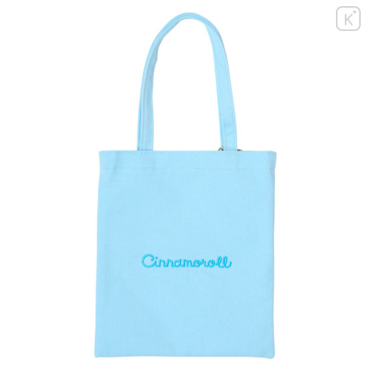 Japan Sanrio Original Mini Tote Bag - Cinnamoroll : Character Grand Prix 3rd Edition Embroidery I want you to love it a lot! - 2
