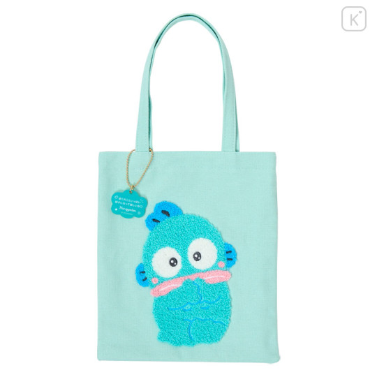 Japan Sanrio Original Mini Tote Bag - Hangyodon : Character Grand Prix 3rd Edition Embroidery I want you to love it a lot! - 1