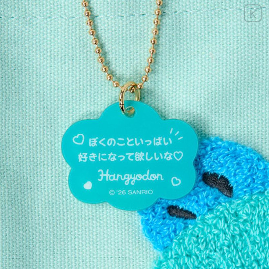 Japan Sanrio Original Mini Tote Bag - Hangyodon : Character Grand Prix 3rd Edition Embroidery I want you to love it a lot! - 4
