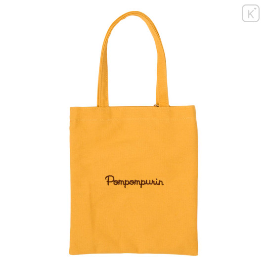 Japan Sanrio Original Mini Tote Bag - Pompompurin : Character Grand Prix 3rd Edition Embroidery I want you to love it a lot! - 2